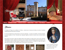 Tablet Screenshot of chateau-de-thegra.com